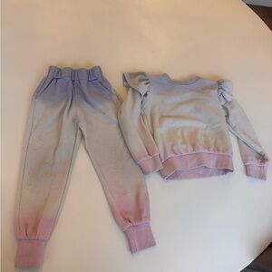 Lola + The Boys Pastel Ombre Jogger Set